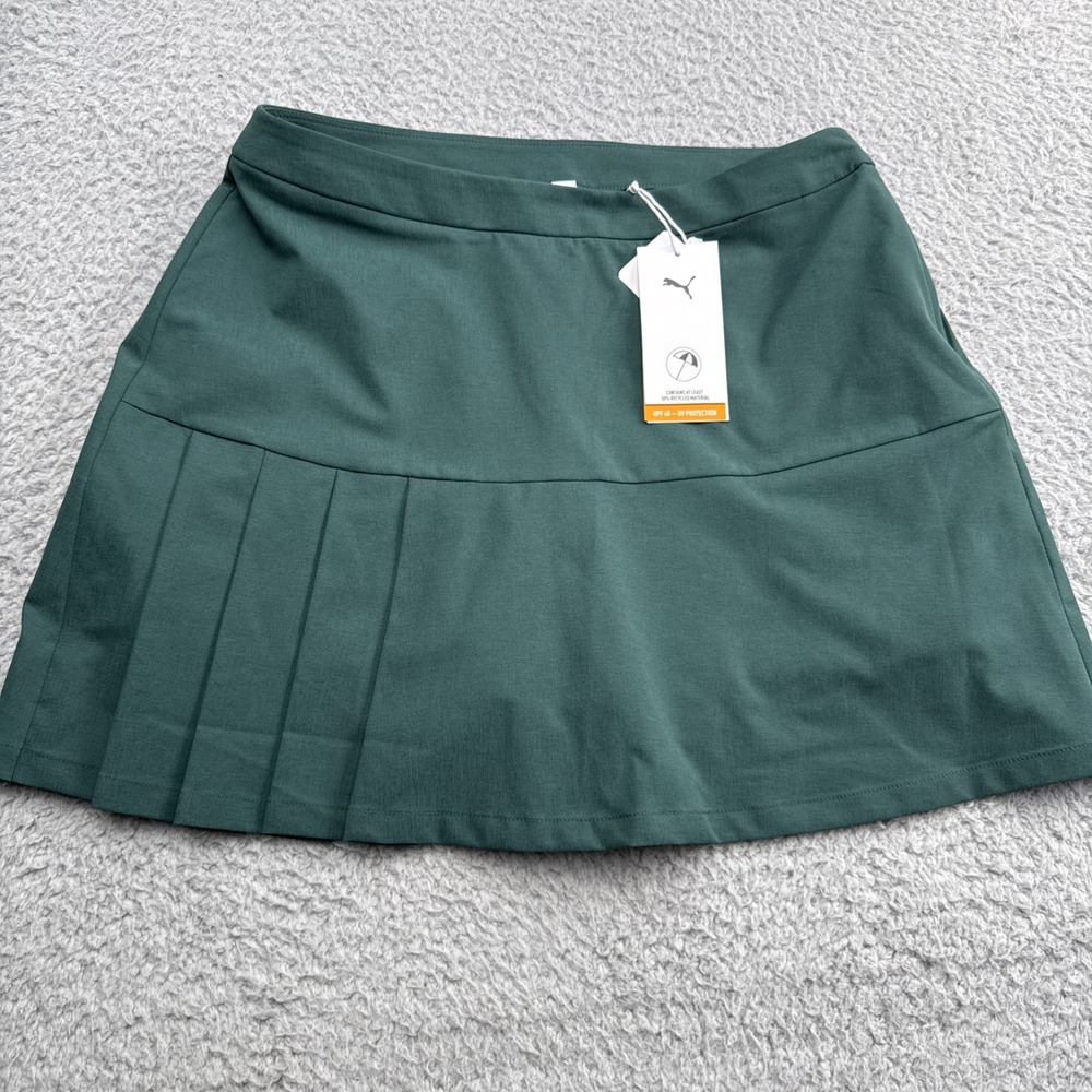Puma Forest Green Golf Tennis Skort Skirt Womens Small 632462 03 NWT